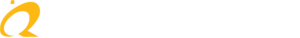 Quixotic Golf white lettering logo with Q-dot symbol and golfer silhouette